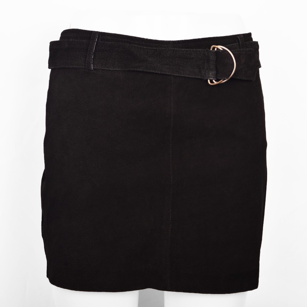 Weather Vane 100% Leather Black MiniSkirt (13)